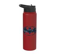 Batman Navy Camo Shield Stainless Steel Insulated Water Bottle