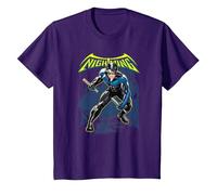Batman Nightwing Maglietta, Bambini, Viola, 4 Anni