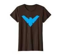 Batman Nightwing Symbol Maglietta, Donna, Marrone, 3XL