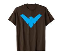 Batman Nightwing Symbol Maglietta, Uomo, Marrone, 3XL
