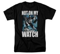 Batman Not On My Watch T-Shirt DC Comics Licenza Uomo Nera 100% Cotone
