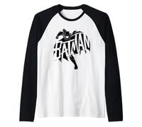 Batman One Color Run Maglia con Maniche Raglan