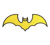 Batman Patch | Superhero Toppa da cucire / stirare con logo a pipistrello Supereroi Comics Fan | Distintivo Batmen per eroi uniforme, 120 x 50 mm