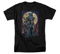 Batman Pittura la Città Rosso Catwoman DC Comics Autorizzato T-Shirt