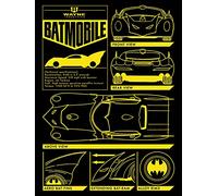 BATMAN - Poster Decorativo, 60 x 80 cm, Motivo: Batmobile