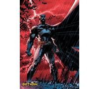 Batman Poster Rosso Pipistrelli Lightning Fumetto Stile 61cm by 91.4cm