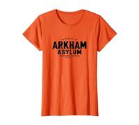 Batman Property of Arkham Asylum Maglietta, Donna, Arancio, XL