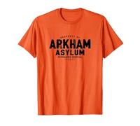 Batman Property of Arkham Asylum Maglietta, Uomo, Arancio, 3XL