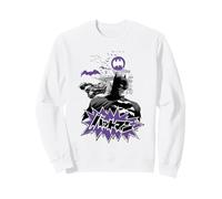 Batman Purple Kanji Skyline Felpa