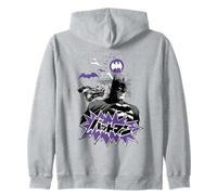 Batman Purple Kanji Skyline Felpa con Cappuccio