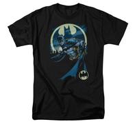 Batman Rispondi Al Segnale Sfondo DC Comics Maglietta Per Adulti Licenziata