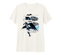 Batman Running Black And Blue Kanji Maglietta Premium