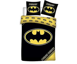 Batman - Set copripiumino 100% cotone, copripiumino 135 x 200 cm, federa 80 x 80 cm