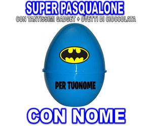BATMAN SUPER PASQUALONE SORPRESONE UOVO DI PASQUA CONTENITORE SUPER PER BAMBINO