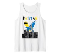 Batman Swinging Over City Canotta