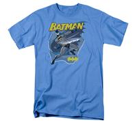 Batman Taste The Metal T-Shirt Uomo DC Comics Ufficiale Blu Carolina