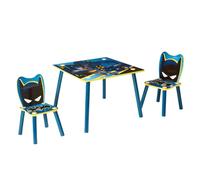 Tavolo per Bambini Stampa Batman 2 Sedie Tavolino Arredo Cameretta Idea Regalo