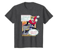 Batman: The Animated Series Jingle Bells I Do Not Smell Maglietta, Bambini, Grigio Scuro, 6 Anni