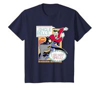 Batman: The Animated Series Jingle Bells I Do Not Smell Maglietta, Bambini, Navy, 2 Anni