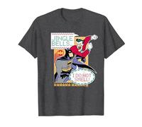 Batman: The Animated Series Jingle Bells I Do Not Smell Maglietta, Uomo, Grigio Scuro, 6XL