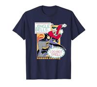 Batman: The Animated Series Jingle Bells I Do Not Smell Maglietta, Uomo, Navy, 4XL