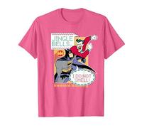 Batman: The Animated Series Jingle Bells I Do Not Smell Maglietta, Uomo, Rosa mélange, 3XL