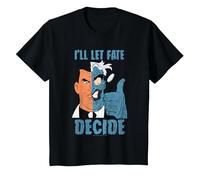 Batman: The Animated Series Two-Face Fate Decide Maglietta, Bambini, Nero, 2 Anni