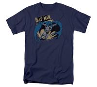 Batman Through The Night DC Comics T-Shirt Uomo Navy 100% Cotone