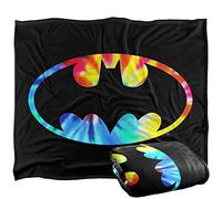 BATMAN Tie Dye Logo Coperta super morbida al tatto setoso - 152 x 127 cm