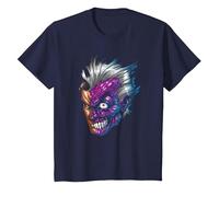 Batman Two-Face Just Face Maglietta, Bambini, Navy, 4 Anni