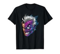 Batman Two-Face Just Face Maglietta, Uomo, Nero, 3XL