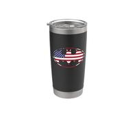 Batman USA American Flag Shield Logo Bicchiere termico in acciaio inox doppia parete