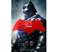 Batman V Superman Dawn Of Justice Poster Originale Doppio Lato - Stile C