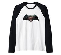 Batman v Superman Main Logo Maglia con Maniche Raglan