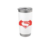 Batman v Superman Simple Red Logo Bicchiere termico in acciaio inox doppia parete