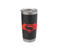 Batman v Superman Simple Red Logo Bicchiere termico in acciaio inox doppia parete
