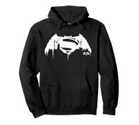 Batman v Superman White City Logo Felpa con Cappuccio