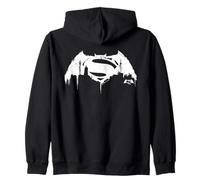 Batman v Superman White City Logo Felpa con Cappuccio