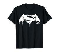 Batman v Superman White City Logo Maglietta