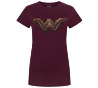 Batman VS Superman - Maglietta con logo di Wonder Woman - Donna (NS4548)