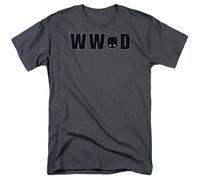 Batman Wwbd What Would Batman Do Maschera DC Comics Autorizzato T-Shirt