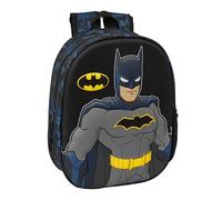 BATMAN - Zaino da scuola, design 3D, ideale per bambini di diverse età, comodo e versatile, qualità e resistenza, 27 x 10 x 33 cm
