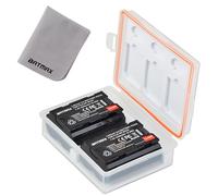 Batmax 2 batterie di ricambio NP-W235 con custodia per batteria e custodia per schede di memoria, compatibili con fotocamera verticale Fujifilm X-T5, X-T4, X-H2S, GFX100S, GFX 50S II, VG-XT4
