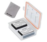 Batmax 2 confezioni di batterie LP-E10 con custodia e custodia per schede di memoria per Canon Kiss X50 X70 X80 X90, EOS 1100D 1200D 1300D 1500D 2000D 3000D 4000D, EOS Rebel T3 T5 T6 T7 T100