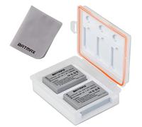 Batmax 2 confezioni di batterie NB-10L NB10L con custodia per batteria e scheda di memoria per Canon PowerShot G1 X, G3 X, G15, G16, SX40 HS, SX50 HS, SX60 HS Camera