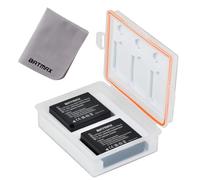 Batmax Confezione da 2 batterie DMW-BLG10 DMW-BLG10E DMW-BLE9 con custodia per batteria e custodia per scheda di memoria per batterie Panasonic DC LX100 II GX9 TZ200 TZ95 TZ90 DMC TZ100 TZ80 GF6 GX7