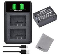Batmax DMW-BMB9 DMW-BMB9E Battery and LCD Dual Battery Charger Compatible with Panasonic Lumix DMC-FZ40 DMC-FZ47 DMC-FZ60 DMC-FZ62 DMC-FZ70 DMC-FZ72 DMC-FZ100 DMC-FZ150 DMC-FZ45 DC-FZ82 Digital Camera