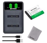 Batmax EN-EL19 EN EL19 - Batteria e caricatore USB per Nikon Coolpix S33 W150 S2500 S2600 S2700 S2800 S3100 S3200 S3300 S3400 S3500 S3600 S3700 S6 400 S; 6500 S6600 S6800 S6900 A100