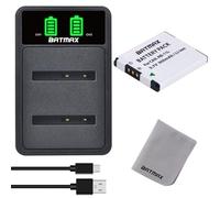 Batmax NB-11L NB-11LH batteria e caricabatterie con connettore di tipo C compatibile con Canon PowerShot A2300 è A2400 è A2500 A2600 A3400 è A3500 SX430 è X410 è 285 HS, IXUS 180 275 HS