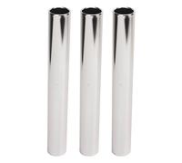 Baton, 3pcstrack Batons for Relay, in Alluminio in Lega per Pista relè di relè di padelle per batons per Team di Gara di Corsa per Le Gare di Corsa all'aperto Eventi di relè degli (Silver)